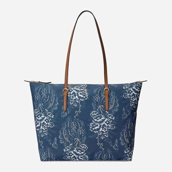 Сумка шопер жіноча тканинна Ralph Lauren 242838785 Синя (1159820916)