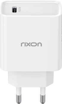 Мережевий зарядний пристрій Rixon 20W USB-C PD20W White (8594221080139)