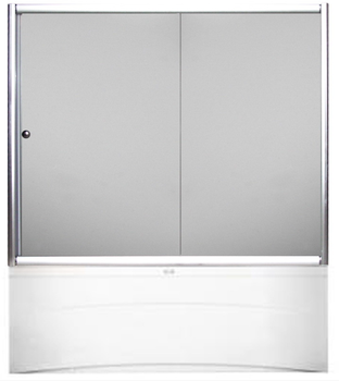 Стеклянная штора на ванную KO&PO 150 W 2 150х140 см белый профиль раздвижная стекло прозрачное (C10630-0)