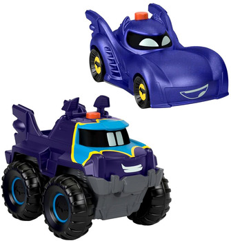 Набір машинок Fisher Price DC Comics Batwheels Cars Bam and Buff 2 шт (194735130405)