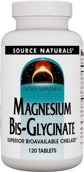Магний бисглицинат Source Naturals Magnesium Bis-Glycinate 120 таблеток (021078021322)
