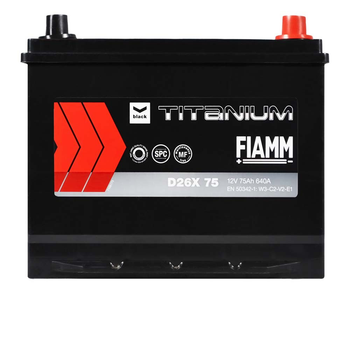 Автомобильный аккумулятор FIAMM Titanium Black Asia 75Аh 640А R+ 7905188