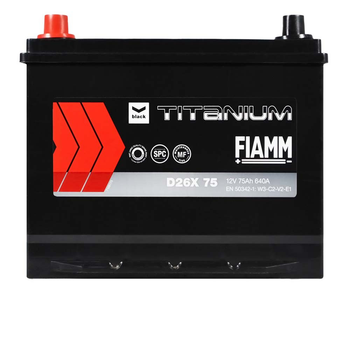 Автомобильный аккумулятор FIAMM Titanium Black Asia 75Аh 640А L+ 7905189