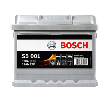 Автомобильный аккумулятор BOSCH 52Ah 520A R+ 0092S50010