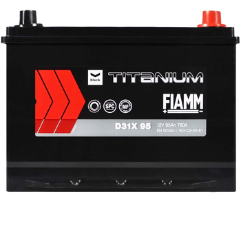 Автомобильный аккумулятор FIAMM Titanium Black Asia 95Аh 760А R+ 7905194
