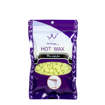 Віск плівковий для депіляції в гранулах Konsung Hot Wax 100 г Honey