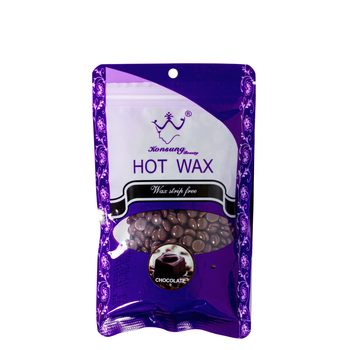 Воск плёночный для депиляции в гранулах Konsung Hot Wax 100 г Chocolate