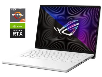 Ігровий ультрабук Б-клас Asus ROG Zephyrus G14 GA402XV / 14" (2560x1600) IPS / AMD Ryzen 9 7940HS (8 (16) ядер по 4.0 - 5.2 GHz) / 16 GB DDR5 / 512 GB SSD / nVidia GeForce RTX 4060, 8 GB GDDR6, 128-bit / WebCam б/в