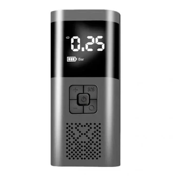 Компрессор цифровой аккумуляторный Wireless Air Pump 9038 12 В/120 Вт Black