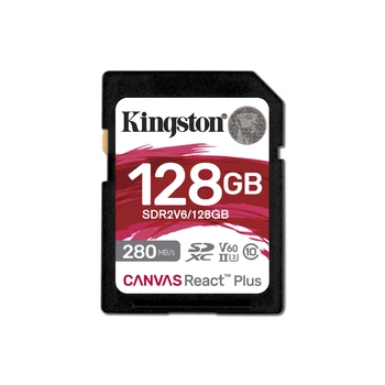 Карта пам'яті 128GB Kingston Canvas React Plus SDXC U3 V60 SDR2V6 Black