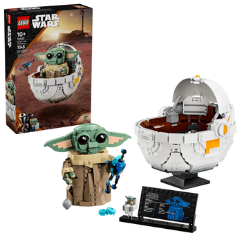 Zestaw klocków LEGO Star Wars Grogu w wózku 1048 elementów (75403)