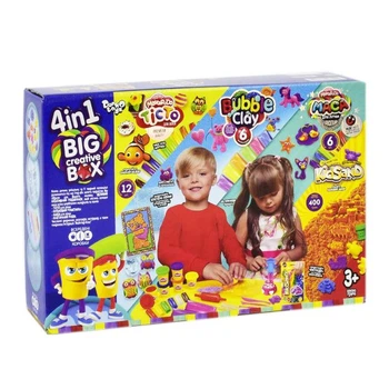 Набор креативного творчества Big Creative Box 4 в 1 (укр) Dankotoys BCRB-01-01U