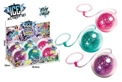 Скакалка на ногу X-Toys SA 1006 (↔68 см, кільце Ø14 см, підсвічування мультиколор, живлення від батарейок, в наборі 6 шт)