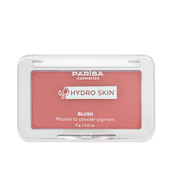Рум'яна-мус Parisa Cosmetics Hydro Skin Blush Mousse to Powder Pigment компактні (PHB-04) , 02 Mauve pink Світло-вишневі