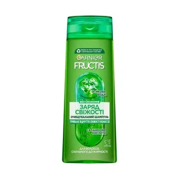 Шампунь Garnier Fructis Заряд свежести для нормальных волос, склонных к жирности 400 мл (3600541980990)