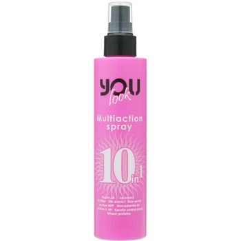 Мультіспрей You Look миттєвої дії 10 в 1 Professional Multiaction Spray Pink 200 мл