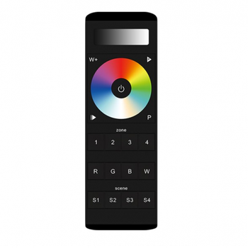 Пульт SUNRICHER SR-2858Z4 /5C, RGB+CCT, 4 зони, чорний/
