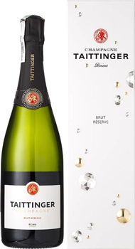 Шампанське Taittinger Brut Reserve біле брют 0.75 л 12.5% у подарунковій упаковці (3016570001054)