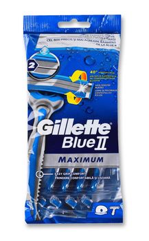 Одноразові станки для гоління Gillette Blue2 Maximum 8 шт.