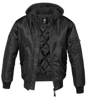 Куртка Brandit MA1 Sweat Hooded XL Черный (3150.2-XL)