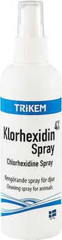 Sprej chlorheksydynowy dla zwierząt Trikem Chlorhexidine Spray 200 ml (7394244102594)