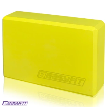 Блок для йоги (йога блок, цеглина для йоги) EasyFit жовтий