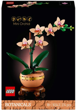 Zestaw klocków LEGO Botanicals Mała orchidea 274 elementy (10343)