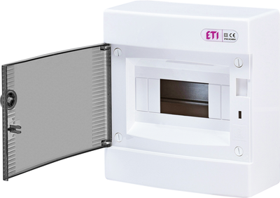 Корпус щита распределительный наружный IP40 ETI DIDO-E ECT 8PT 1101000 прозрачная дверка