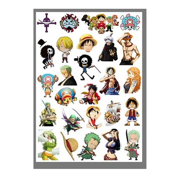 Стикеры наклейки аниме Ван Пис Большой Куш One Piece А3 лист (stik_271)