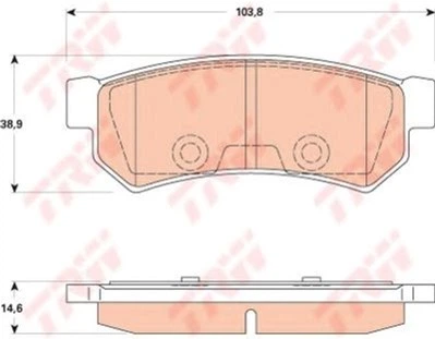 Дискові гальмівні колодки TRW (GDB4178)