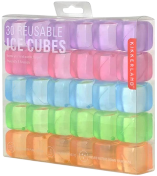 Форми для льоду Kikkerland Reusable Ice Cubes 30 шт. (0612615084230)