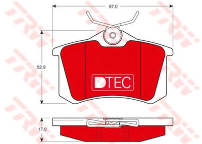 Дисковые тормозные колодки TRW (GDB1330DTE)