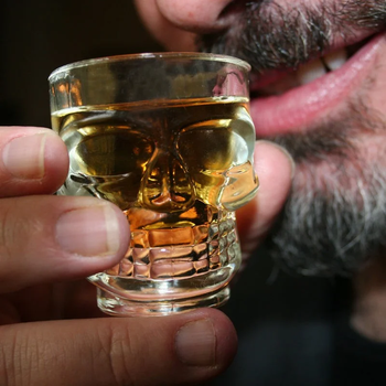 Набір склянок Kikkerland Skull Shot Glass 44 мл 4 шт. (0612615052437)  