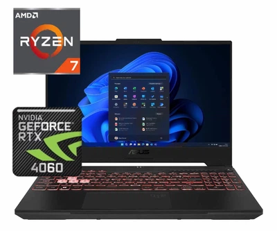 Ноутбук (2024) ігровий ASUS TUF Gaming A15 Ryzen 7 7435HS/ 64GB / 1TB+2TB/ Win11x Licensed/ RTX4060 / 15,6" 144Hz