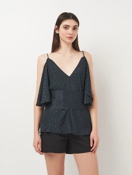 Футболка жіноча Zara 8520/956 L Темно-зелена (08520956409044)