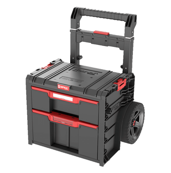 Ящик для инструментов Qbrick System PRO Cart 2.0 Plus Drawer 2 520x415x660 мм, модульный, на колесах, пластиковый