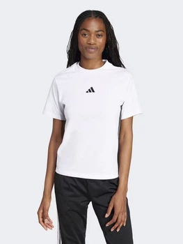 Футболка бавовняна жіноча Adidas W 3S Sj T JD0844 XS White (4067887466103)