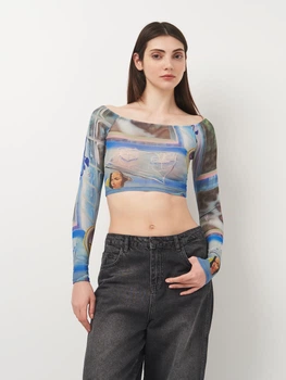 Футболка жіноча Zara 8537/220 S Синя (00085372020023)