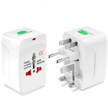 Універсальний мережний адаптер перехідник Universal Adaptor з штекерами EU UK US AU