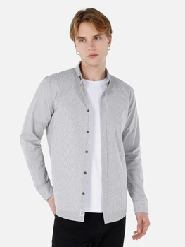 Рубашка хлопковая мужская Colin's CL1064017GRA S Gray (8684112157566)