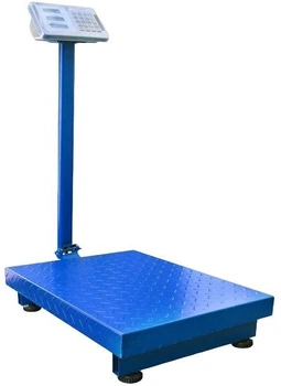 Товарные весы с экраном напольные ( усиленные ) DOMOTEC FOLD 600 кг 45х60