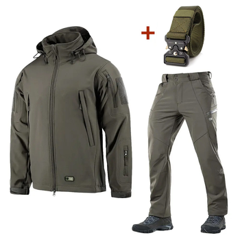 Форма M-Tac SoftShell + Подарунок Ремінь Кобра олива розмір M