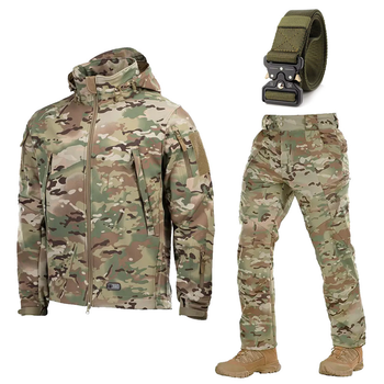Форма M-TAC Softshell Куртка та Штани мультикам + Подарунок ремінь Кобра розмір S