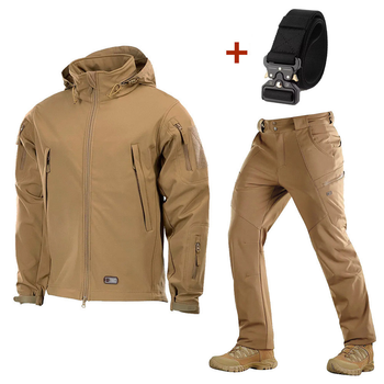 Форма M-Tac SoftShell койот + Подарунок Ремінь Кобра розмір 2XL