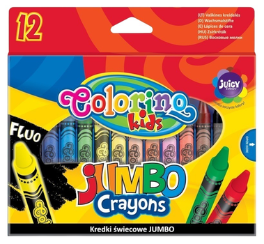 Kredki woskowe Colorino Kids Jumbo 12 kolorów (5907690832230)