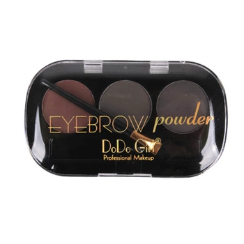 Тени для бровей DoDo Girl BP001 Eyebrow, палетка для бровей 3 цвета, №3