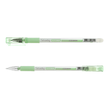 Ручка гелева пиши-стирай Buromax Study 0,5 mm Зелений корпус (BM.8310-01)