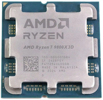 Процессор AMD Ryzen 7 9800X3D (100-000001084) (Socket AM5, 16T, 5.2 ГГц, Tray) Б/у