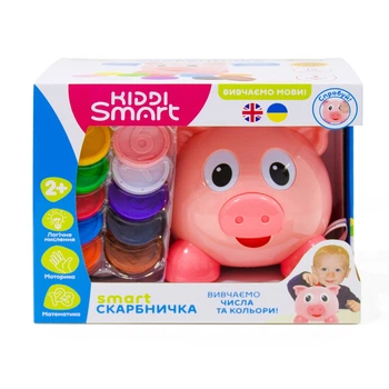Інтерактивна навчальна іграшка Kiddi Smart Smart-Скарбничка українська та англійська мова (208441)
