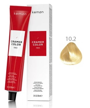 Стійкий мікропігментний красник з кокосовим маслом Kemon Cramer Color 10/2 Платиновий табак 100 мл